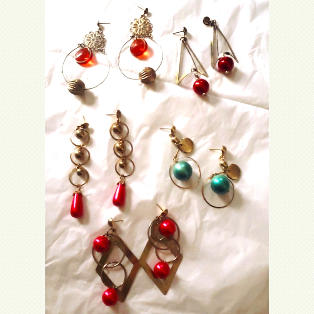 Vintage retro earrings